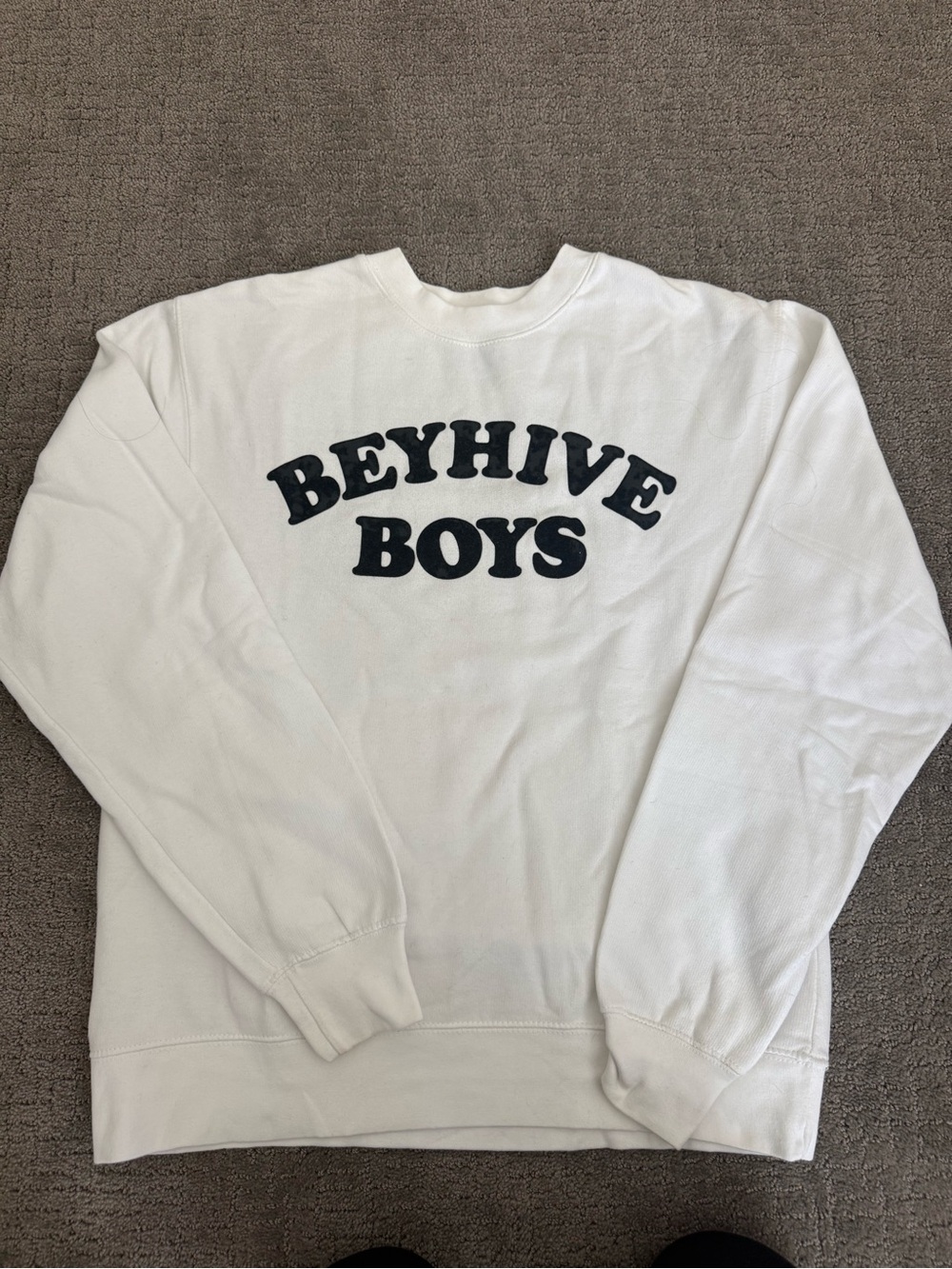 Beyoncé Beyhive Boys White Crewneck Sweatshirt